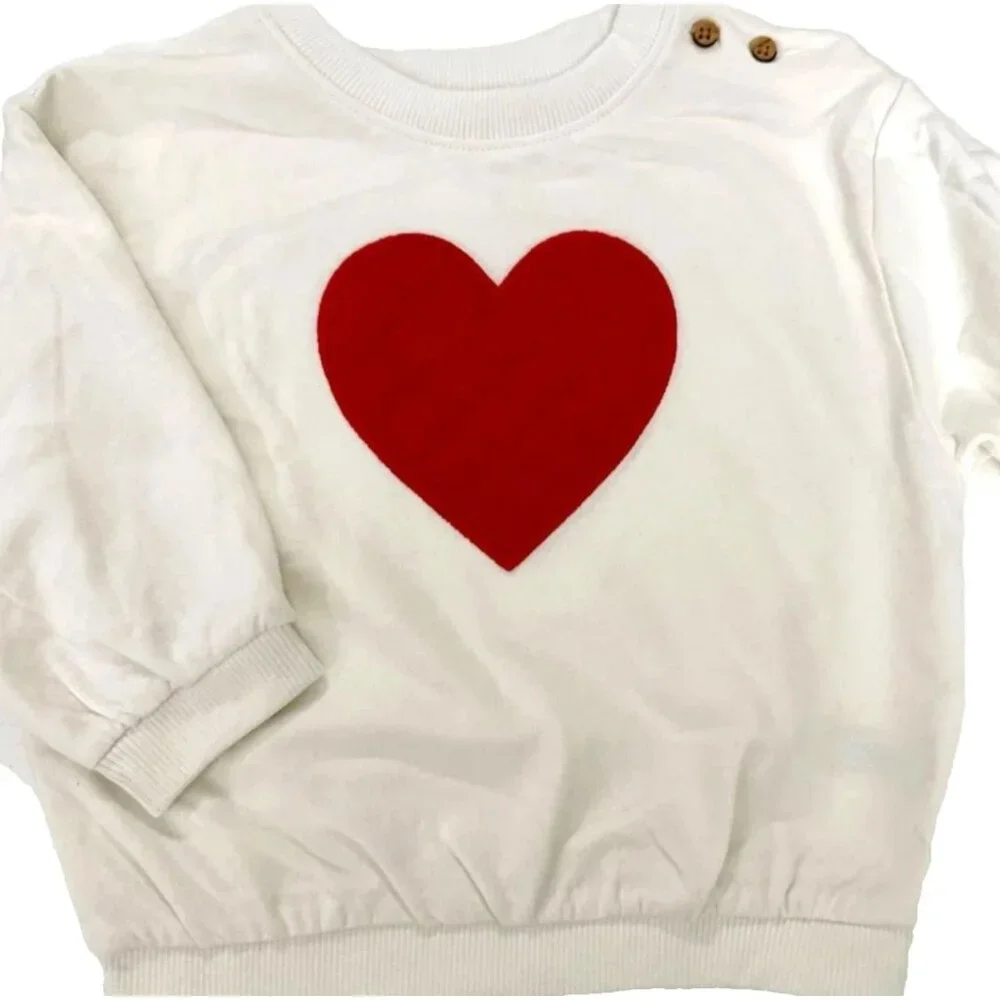 CAT & JACK Heart Fleece 2 Piece Outfit Set TODDLER SIZE 18 MONTHS UNISEX NEW
